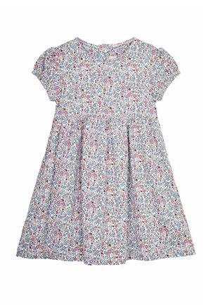 JoJo Maman Bébé STRAWBERRY DITSY FLORAL PUFF SLEEVE  REGULAR FIT - Haljina od žerseja - pink summer ditsy