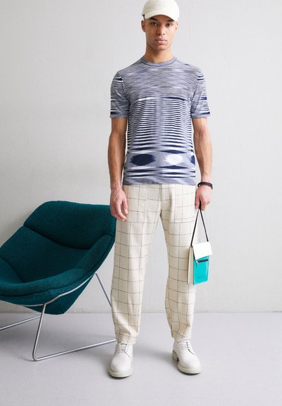 Missoni SHORT SLEEVE - T-shirts print - space-dye/navy/white