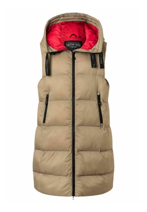 TIMEZONE PUFFER - KAPUZE WASSERABWEISEND ULTRALEICHT - Weste - beige