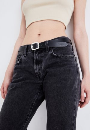 LUX LEATHER BELT - Opasok - regular black