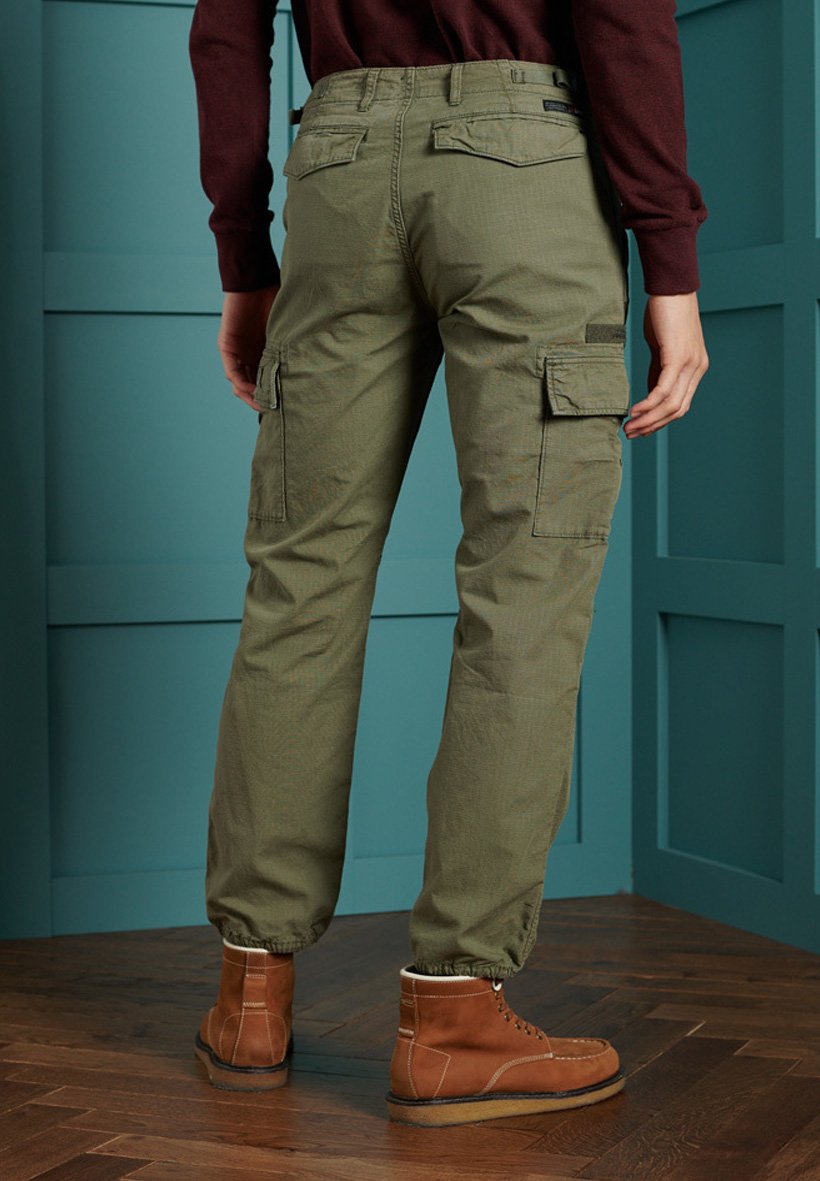 Superdry Pantaloni cargo - washed khaki/verde - Zalando.it