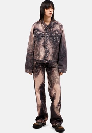 Jean boyfriend - schwarz violett