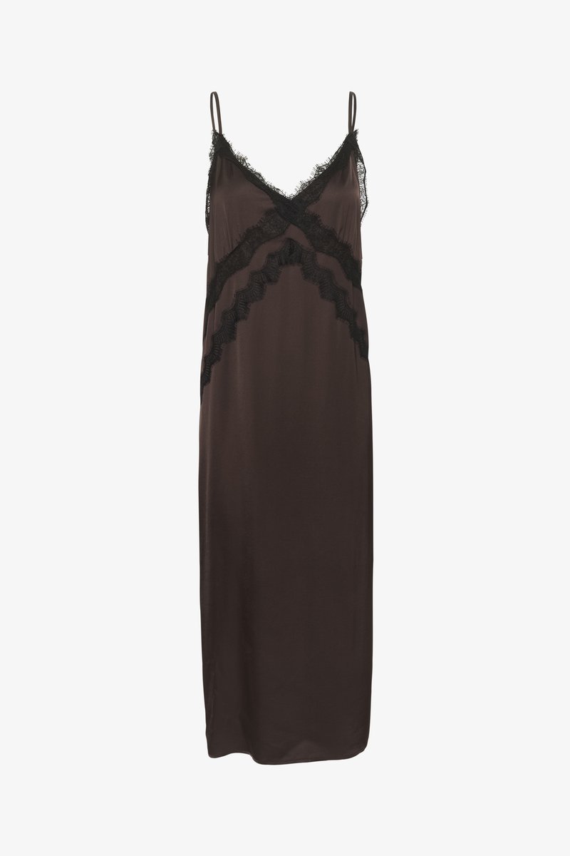 Gestuz SACHI SLIP DRESS - Kokteilikleit/peokleit - molé