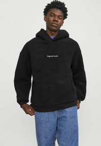 Jack & Jones TEDDY - Hoodie - black