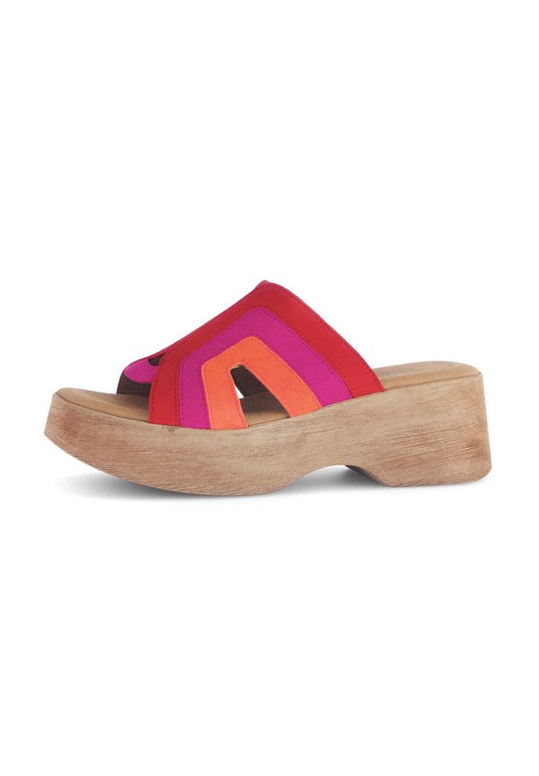 Pantolette hoch - rot