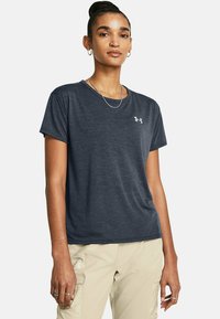 Under Armour SHORT SLEEVES TRAIL RUN - Spordi T-särk - downpour gray