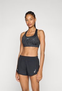 Nike Performance - BRA  - Medium support sports bra - black/anthracite/reflective silver Thumbnail Image 1