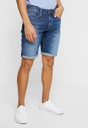 Tommy Jeans Denim shorts - dark-blue denim