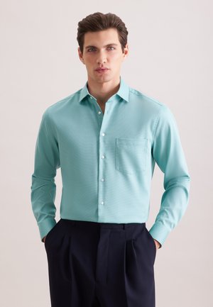 BUSINESS SCHWARZE ROSE - Camicia elegante - turquoise