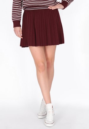 A-linjainen hame - wine red