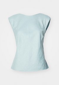 Linen-Blend Skimming Shell Top - Bluză - ether