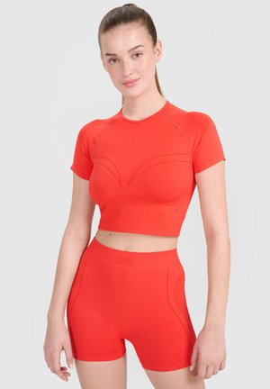4F, SLIM CROP, czerwony