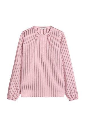 Marc O'Polo, MARC O'POLO STREIFENBLUSE REGULAR AUS MODAL-MIX - Blouse - light pink