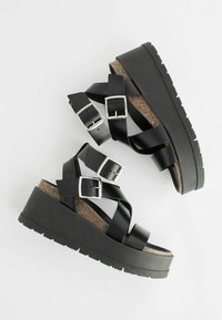Next ULTRA CHUNKY REGULAR FIT - Bokapántos szandálok - black
