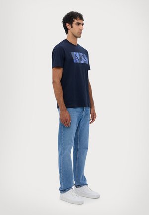 Armani Exchange T-shirt con stampa - navy
