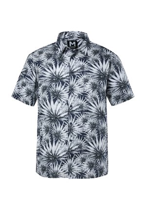 Men Plus, SHIRT, SHORT SLEEVE, KENT COLLAR, PRINT, COMFORT FIT, UP TO 8 XL - Shirt - navy blue