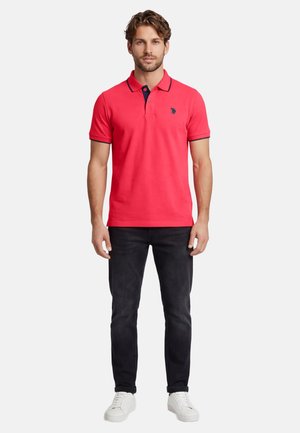 U.S. Polo Assn., USAARON - Poloshirt - coral navy
