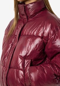 Noisy May NMALLIE SHINY PUFFER - Žieminė striukė - windsor wine