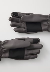 Hallid hallid kindad, millel on sile, veekindel välimus, tekstureeritud mustad detailid ja elastsed mansetid, et tagada mugav sobivus. Omab nelja eraldi sõrmeosa.