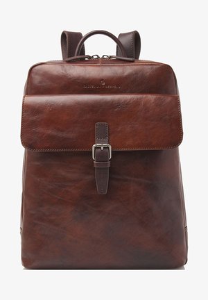 Castelijn & Beerens RIEN RFID LAPTOPFACH - Rugzak - cognac