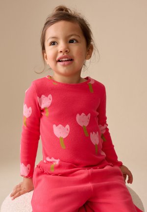 Next, REGULAR FIT - LONG SLEEVE - Long sleeved top - pink red flower