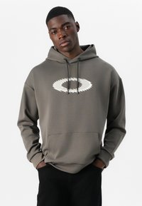 Oakley NEW RETRO HOODIE - Felpa - shadow/black
