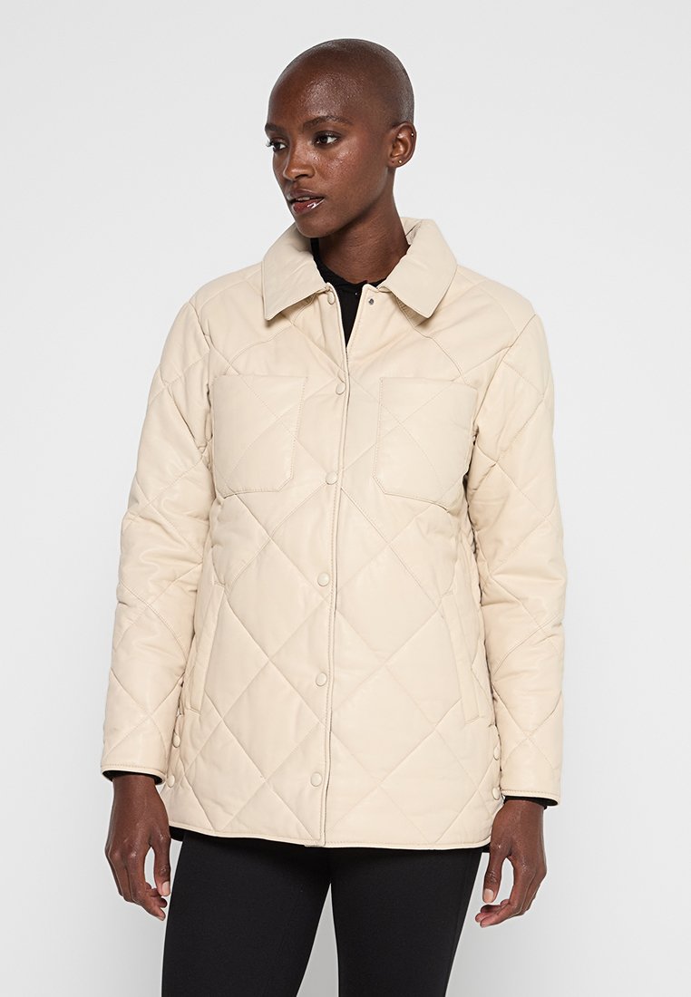 Oakwood Leren jas crème