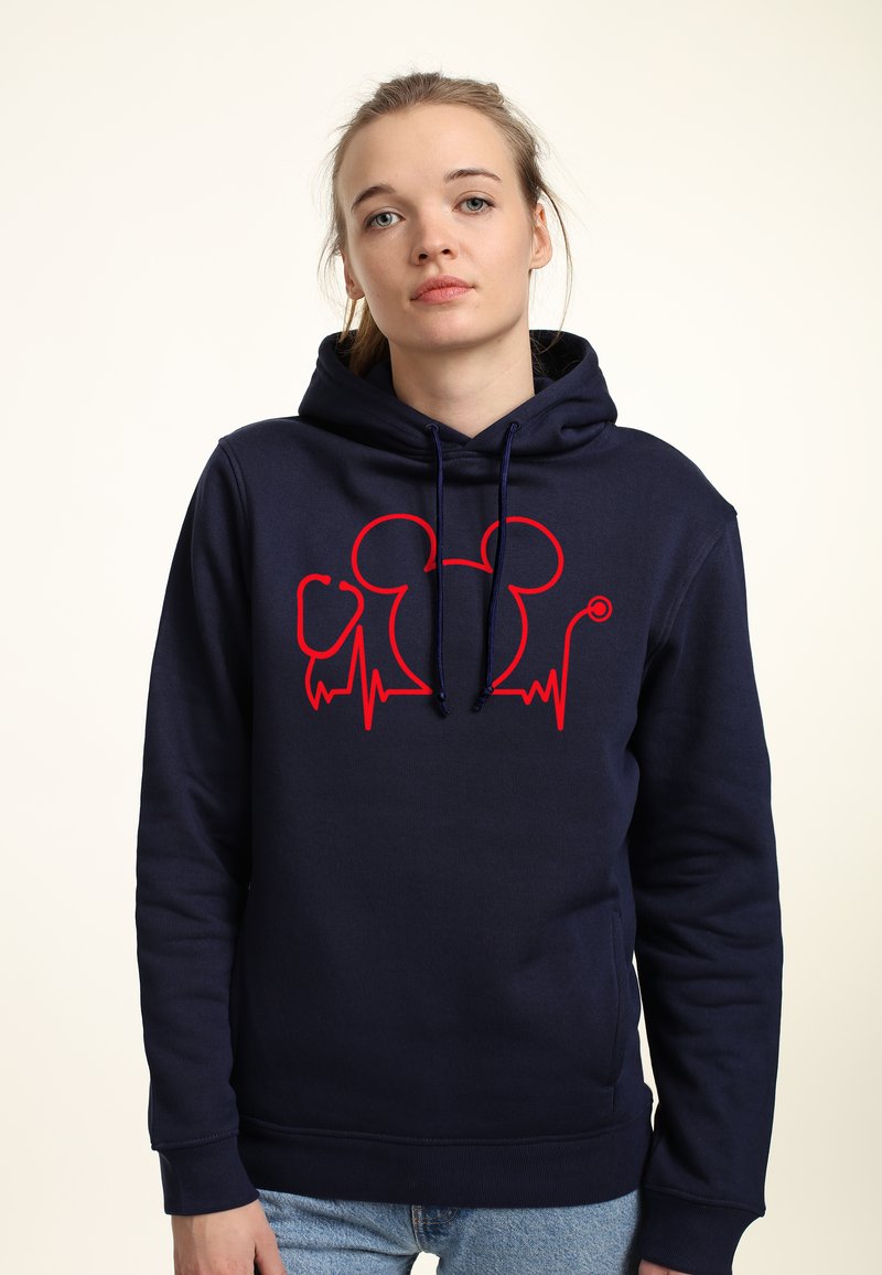 Disney MICKEY MOUSE NURSE DAY - Felpa con cappuccio - navy blue
