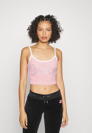TANK WITH CONTRAST STRAP - Top - almond blossom