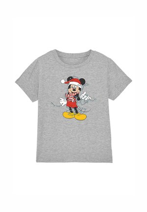 Disney MICKEY MOUSE CHRISTMAS LIGHTS - Print T-shirt - mottled grey