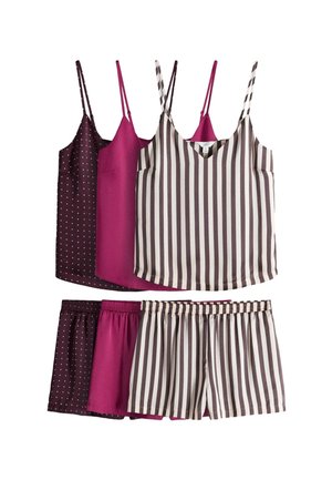 THE SET, SET 3 PACK - Pigiama - berry spot stripe