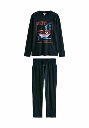 GRAPHIC LONG SLEEVE SET - Pizsama szett - black