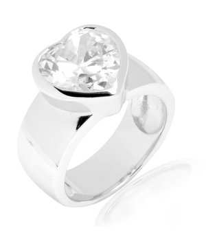 Ring - silber (weiss)