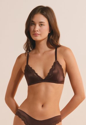 Etam, CHUCHOTEE - Triangle bra - brown