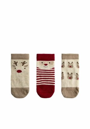 3-PACK CHRISTMAS EXTRA THICK - Sokken - natural