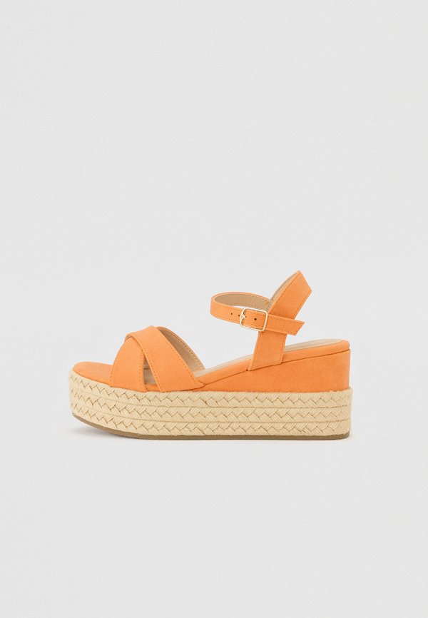 ONLMARCELA - Wedge sandals - orange