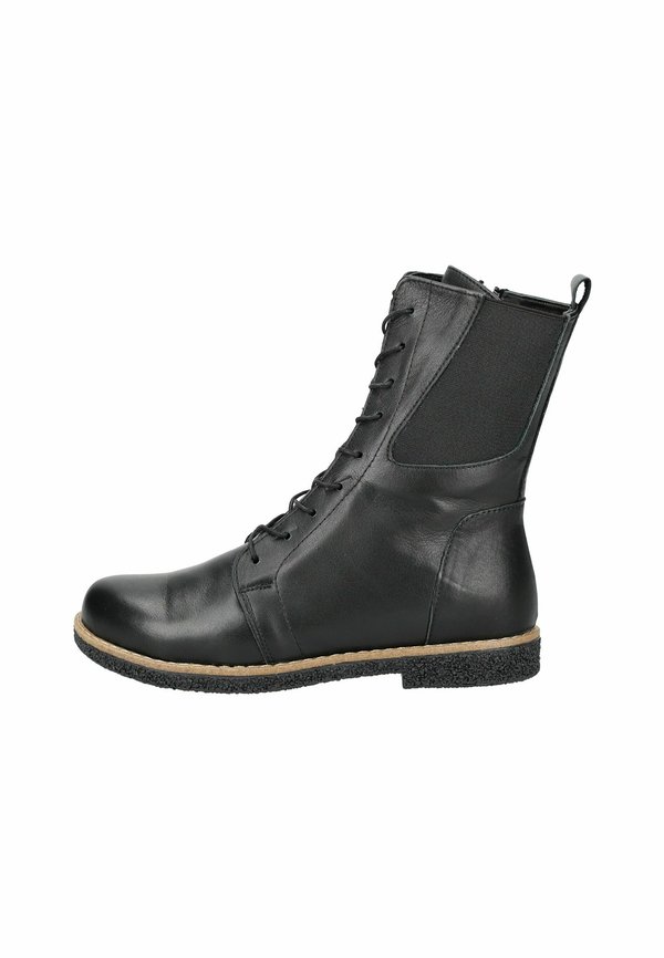 Plateaustiefelette - schwarz schwarz