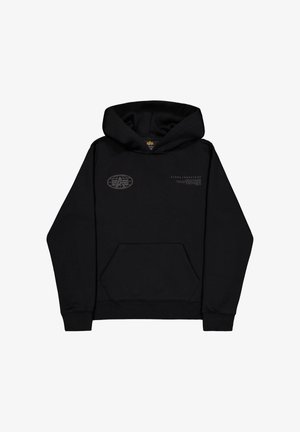 Alpha Industries, WORLD LOGO BP HOODIE UNISEX - Hoodie - black