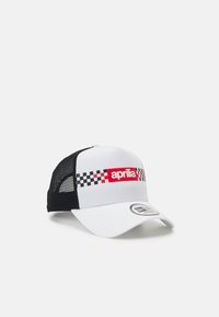 New Era APRILIA CHECKER PRINT TRUCKER UNISEX - Gorra - white/black