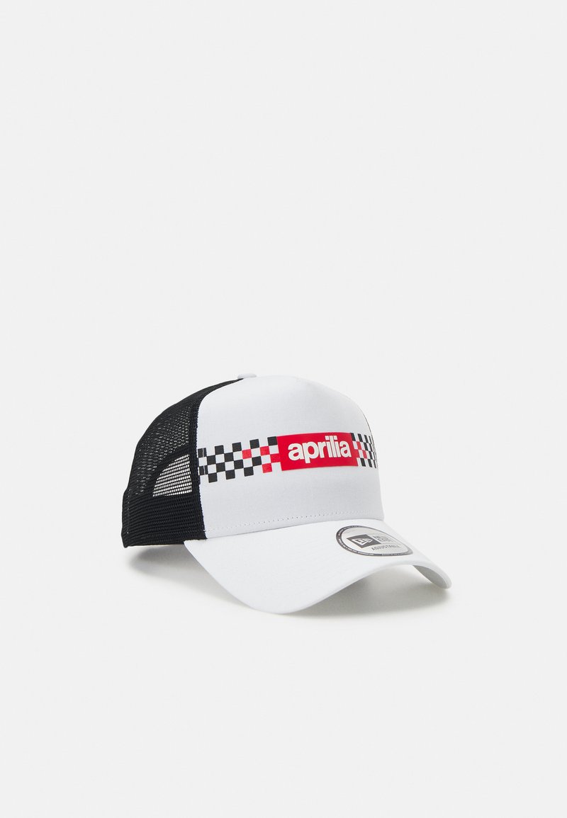 New Era APRILIA CHECKER PRINT TRUCKER UNISEX - Gorra - white/black