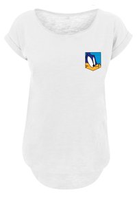 F4NT4STIC LOONEY TUNES ROAD RUNNER FACE - T-shirts med print - white