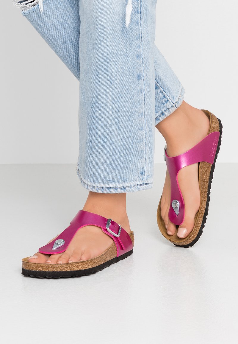 Birkenstock - GIZEH - Tongs - electric metallic magenta, Agrandir