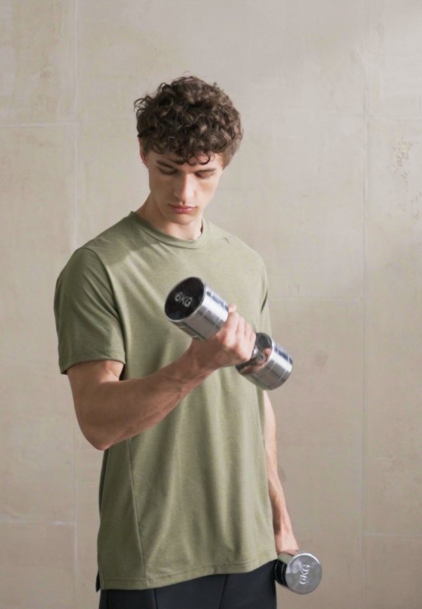 TEE - Sports T-shirt - olive strata3