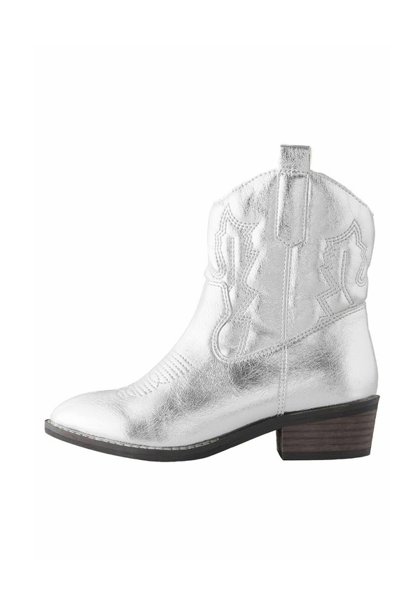 REGULAR FIT - WESTERN - Cowboy-/Bikerstiefelette - silver