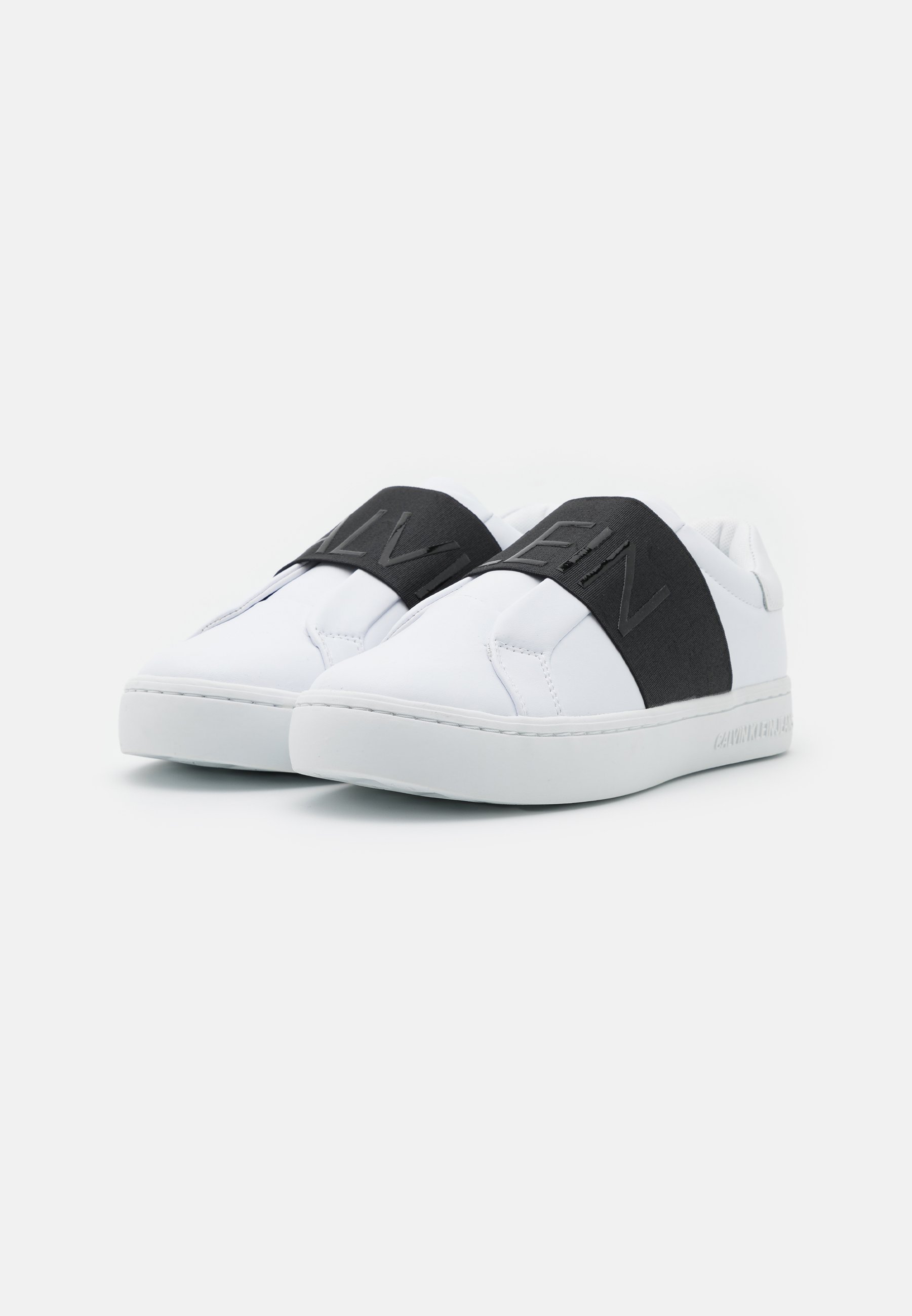 Calvin Klein Jeans CUPSOLE ELASTIC - Baskets basses - bright white/blanc -  ZALANDO.FR