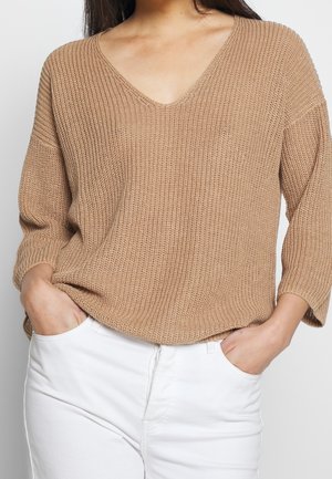Part Two Striktrøje - beige