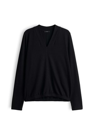 OPUS, OPUS LANGARMSHIRT SANINA SOFT - Long sleeved top - black