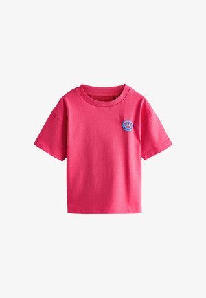 Next, REGULAR FIT - SHORT SLEEVE GRAPHIC - T-shirt print - pink smile