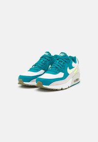 Nike Sportswear AIR MAX 90 UNISEX - Sapatilhas - white/barely volt/bright spruce/phantom