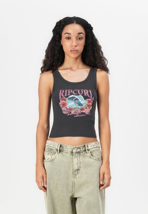 HAWAII STANDARD RIBBED TANK - Top - washed black